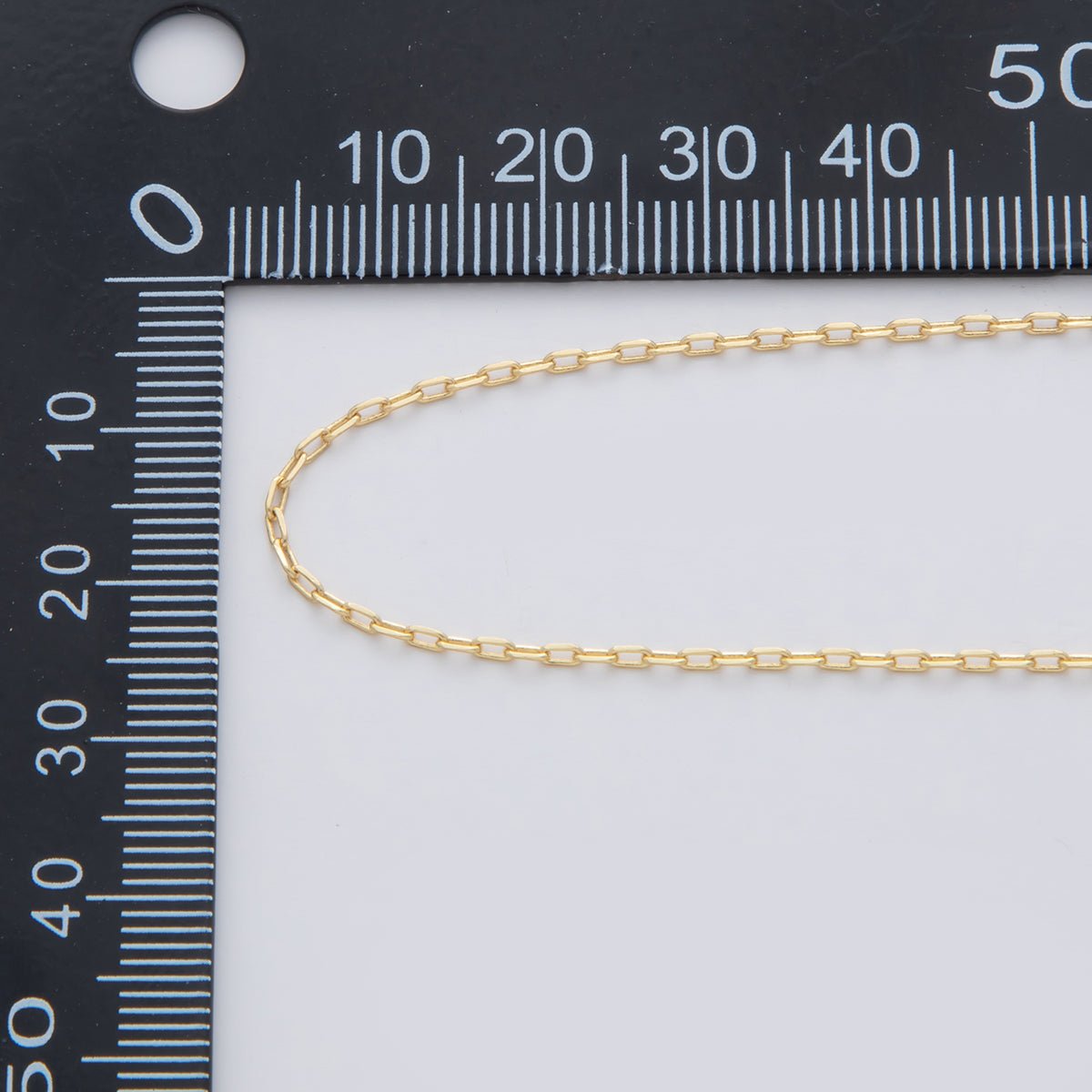 16K Gold Filled 3mm Minimalist Dainty Paperclip Unfinished Chain by Yard | Roll-1562