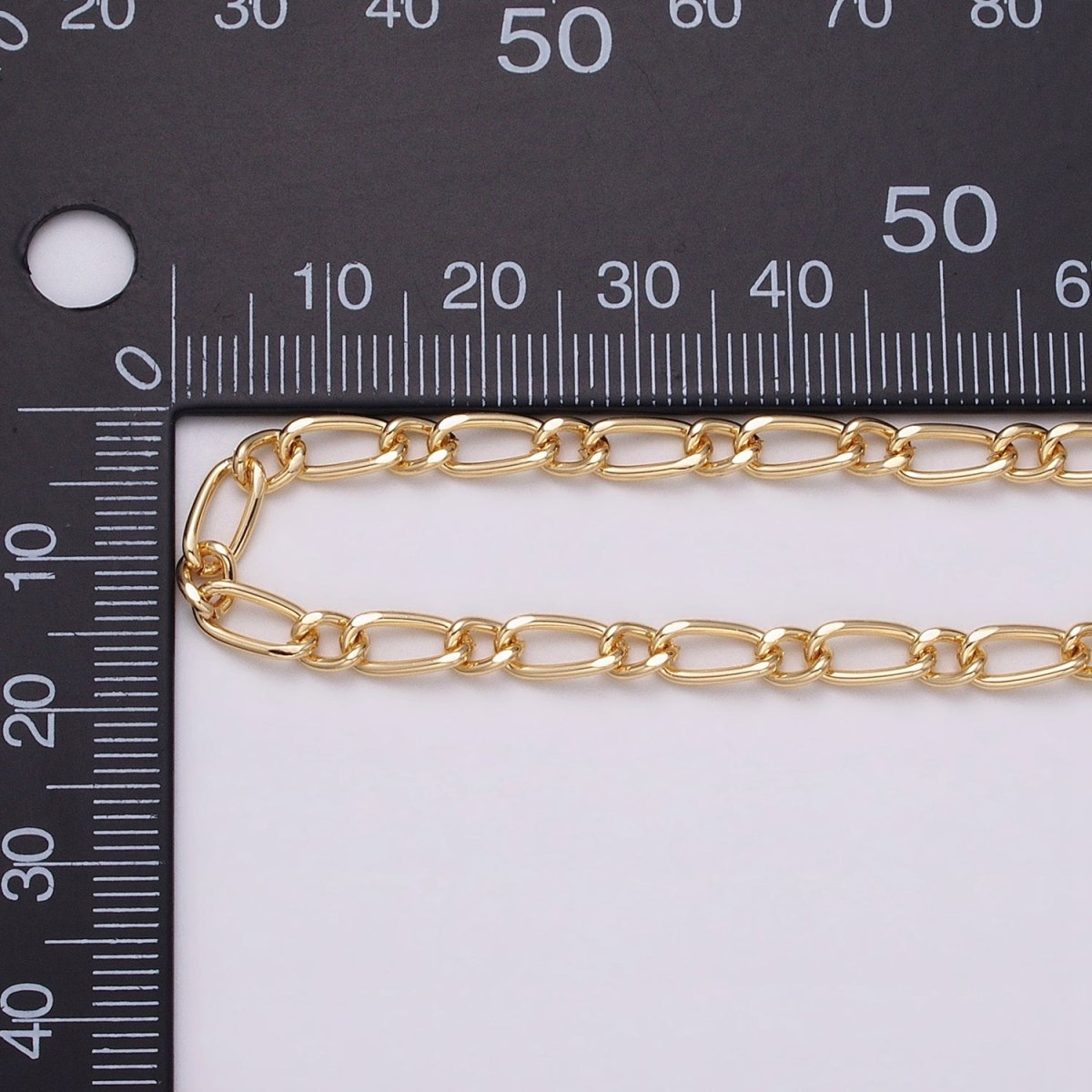 16K Gold Plated 4.3mm Twisted Paperclip Cable Link Unique Unfinished Chain by Yard in Gold &amp; Silver | ROLL-1231 ROLL-1232 Clearance Pricing
