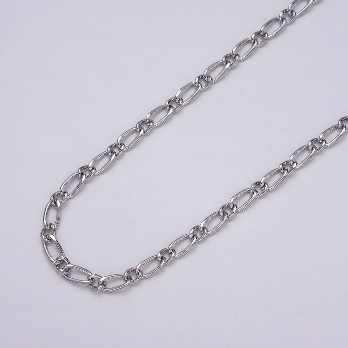 16K Gold Plated 4.3mm Twisted Paperclip Cable Link Unique Unfinished Chain by Yard in Gold &amp; Silver | ROLL-1231 ROLL-1232 Clearance Pricing
