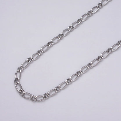 16K Gold Plated 4.3mm Twisted Paperclip Cable Link Unique Unfinished Chain by Yard in Gold &amp; Silver | ROLL-1231 ROLL-1232 Clearance Pricing