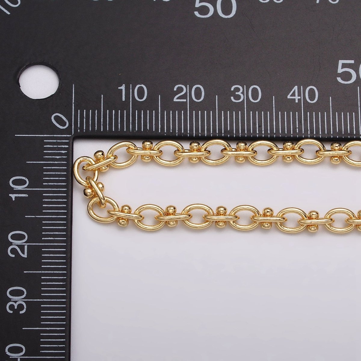 16K Gold Filled 4.5mm Figaro Long and Short Fancy Cable Unfinished Chain in Gold &amp; Silver | ROLL-1179 ROLL-1180 Clearance Pricing
