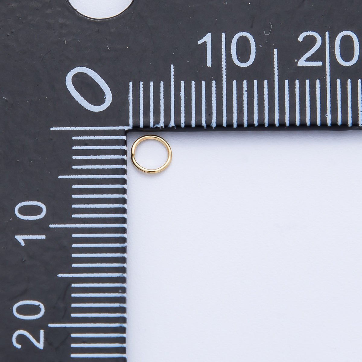 16K Gold Filled 4mm x 0.4mm Minimalist Jump Ring Finding Set by 10 Pieces | Findings-00061