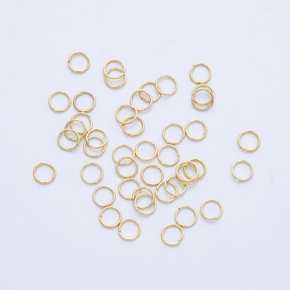 16K Gold Filled 4mm x 0.4mm Minimalist Jump Ring Finding Set by 10 Pieces | Findings-00061