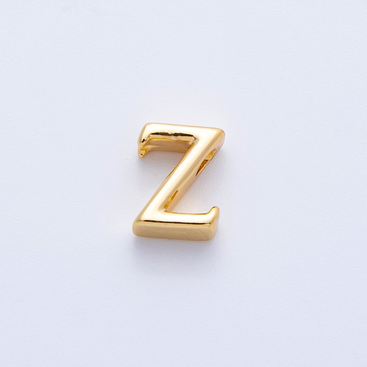 16K Gold Filled 8.5mm Minimalist Greek Initial Alphabet Letter Personalized Bead | AF235 - AF246