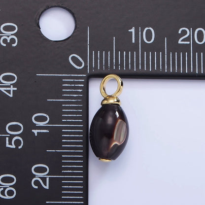 16K Gold Filled Black Tahitian Shell Pearl Drop Pendant | P1768