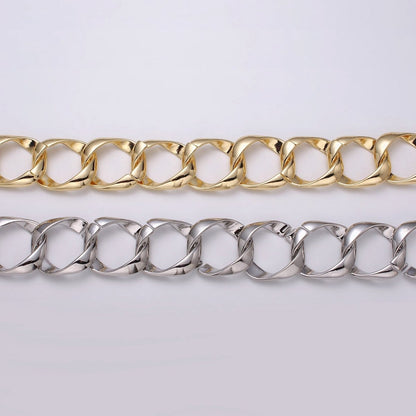 16k Gold Filled Chain by Yard Big Oval Cable Chain Unfinished Chain Wholesale Chunky Chain Large Link Chain | ROLL-1301 ROLL-1302 Clearance Pricing