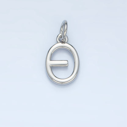 16K Gold Filled Greek Alphabet Personalized Charm in Gold &amp; Silver | A1271 - A1294