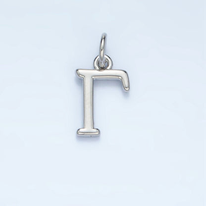 16K Gold Filled Greek Alphabet Personalized Charm in Gold &amp; Silver | A1271 - A1294