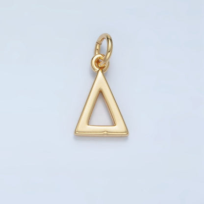 16K Gold Filled Greek Alphabet Personalized Charm in Gold &amp; Silver | A1271 - A1294