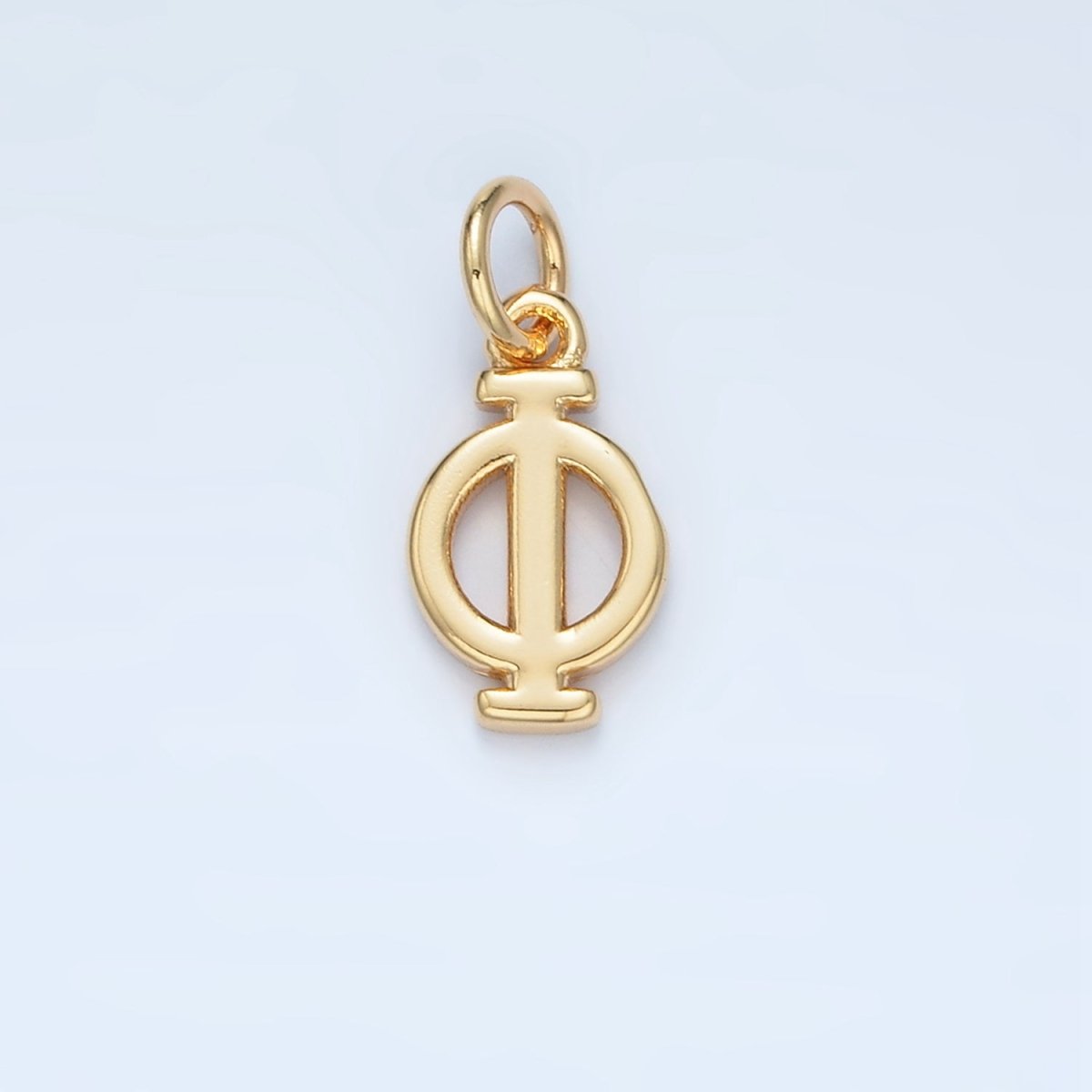 16K Gold Filled Greek Alphabet Personalized Charm in Gold &amp; Silver | A1271 - A1294
