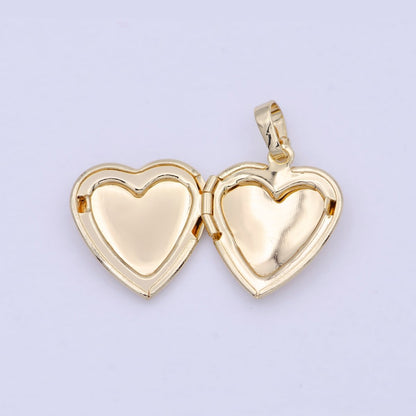 16k Gold Filled Heart Locket Pendant I-885