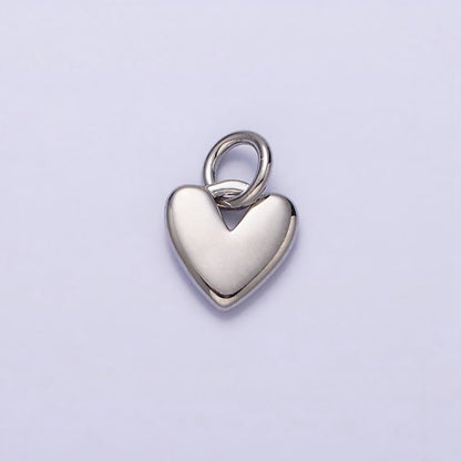 16K Gold Filled Heart Mini Add-On Charm in Gold &amp; Silver | AC-1342 AC-1343
