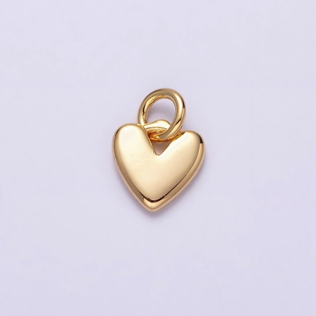 16K Gold Filled Heart Mini Add-On Charm in Gold &amp; Silver | AC-1342 AC-1343