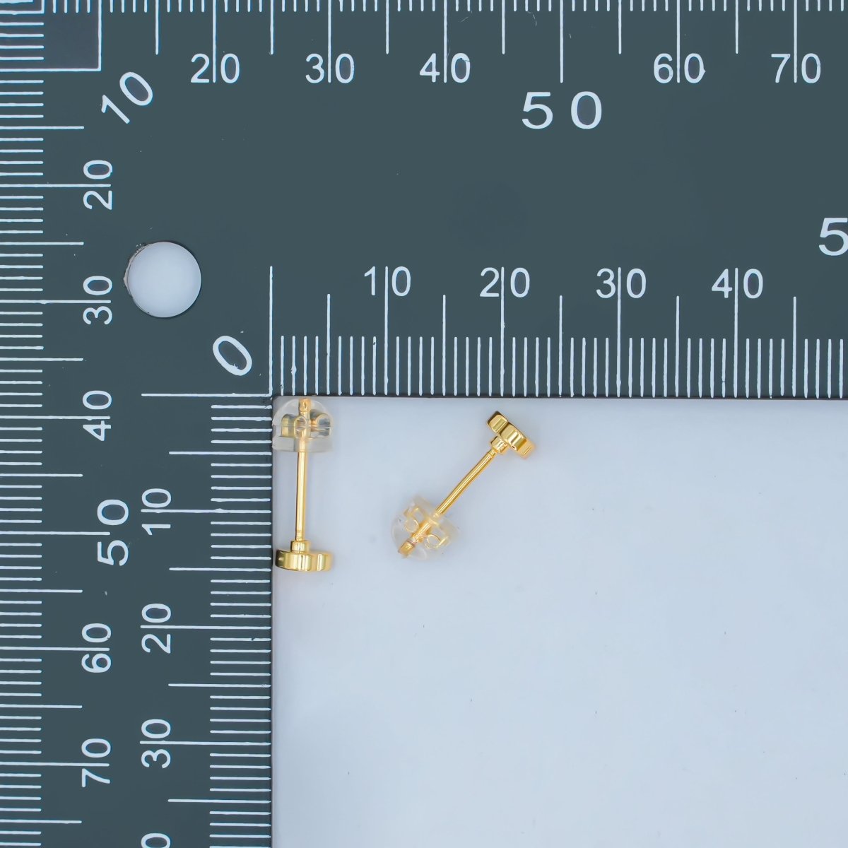 16K Gold Filled Heart Minimalist Stud Earrings | AB1462