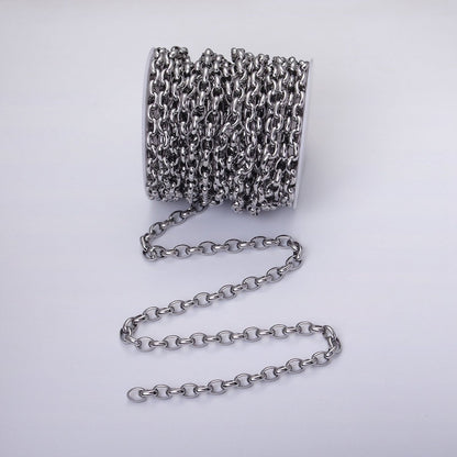 16K Gold Filled Large Chunky Gold, Silver Oval Chain, Thick Link Chain by the Yard Wholesale Chain Jewelry Supplies | ROLL-1273 ROLL-1274 Clearance Pricing
