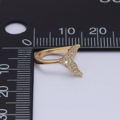 16K Gold Filled Micro Paved Ocean Tail 13mm English Lock Earrings in Gold &amp; Silver | AB1491 AB1492