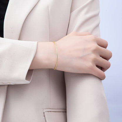 16K Gold Filled Multifaceted Geometric Half Cuff Bracelet Finding for Bangle Supply | WA-04456