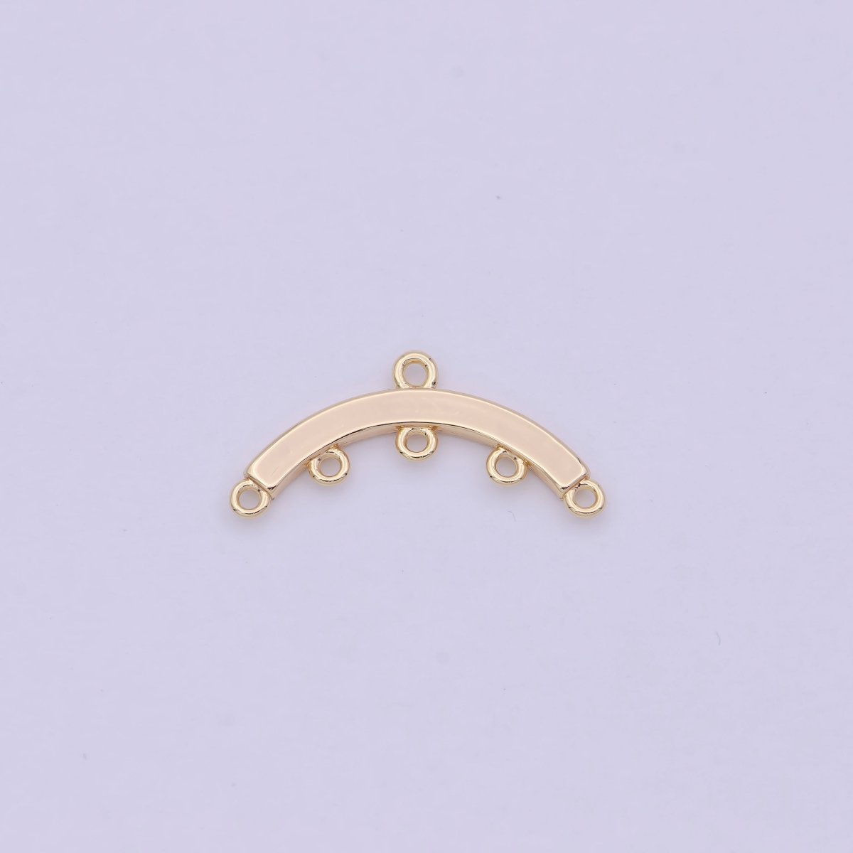 16K Gold Filled Multiple Loop Curved Connector Findings | L569
