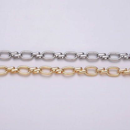 16K Gold Filled Oval Link Chain Chunky Unfinished Chain by Yard for Handmade Supply 6.1mm | ROLL-1313 ROLL-1314 Clearance Pricing