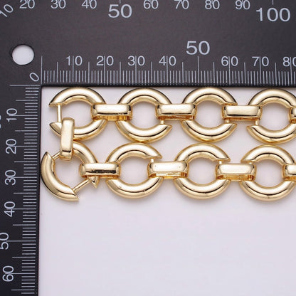 16K Gold Filled Round Cable Chain Chain, Silver Unique Chain by Yard for Jewelry Making Supply | ROLL-1317 ROLL-1318 Clearance Pricing