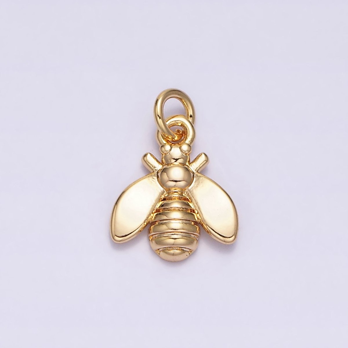 16K Gold Filled Wasps Bumble Queen Bee Insect Mini Add-On Charm in Gold &amp; Silver | AC-1131 AC-1132