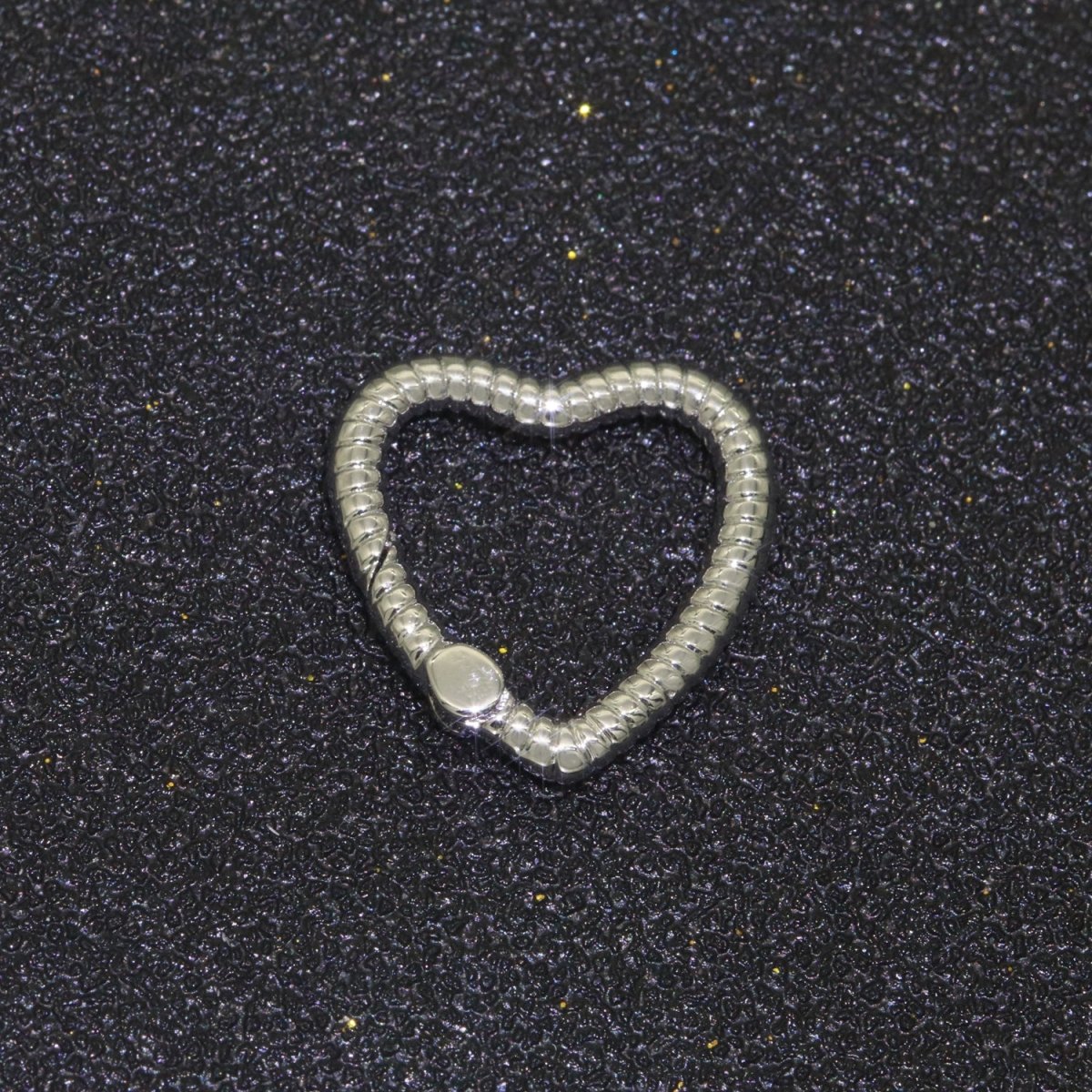 16mm Heart Gold Spring Buckle Metal Snap Clasp Spring gate ring, Trigger Round Ring, Snap Clasp Hook for Jewelry Supply L-454~L-456