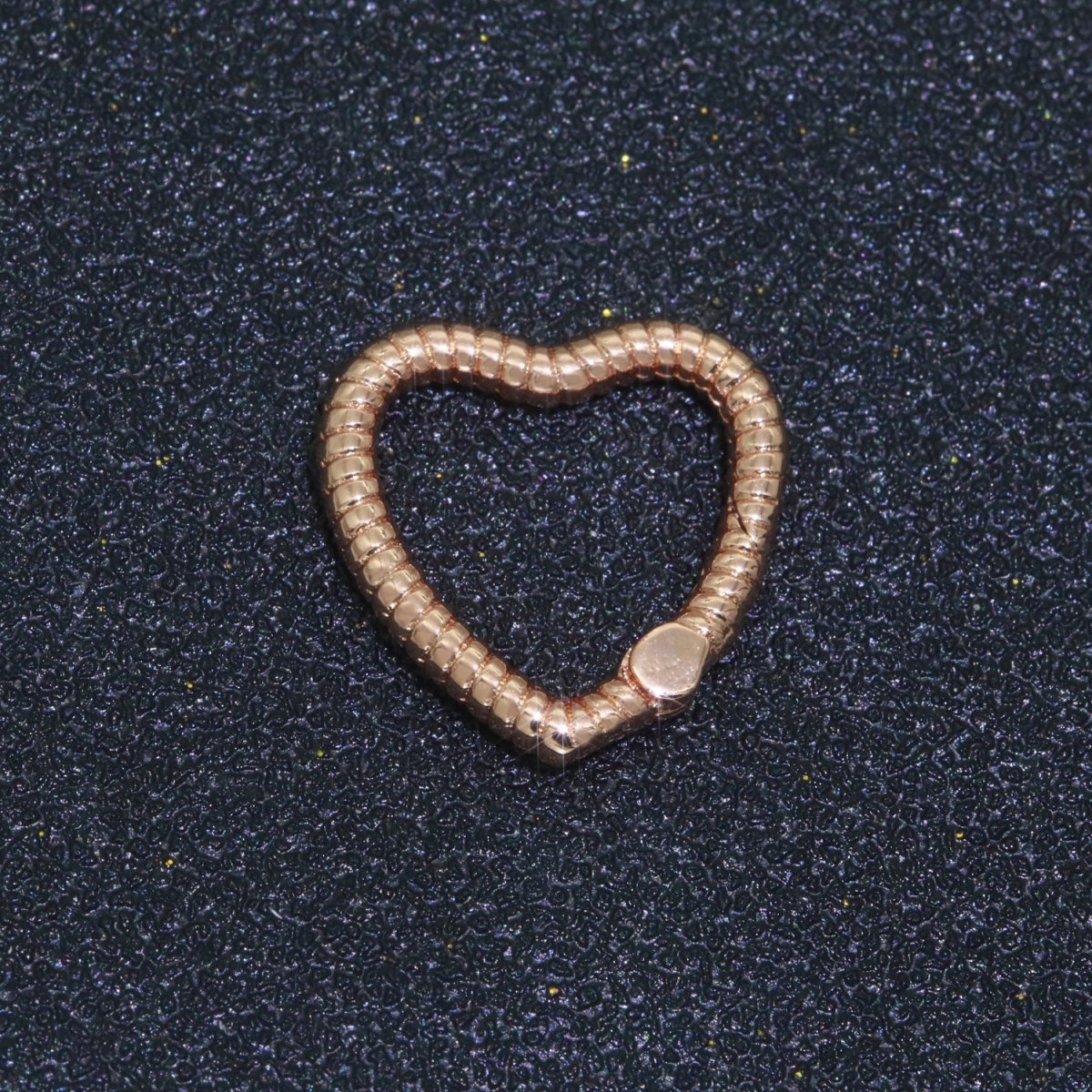 16mm Heart Gold Spring Buckle Metal Snap Clasp Spring gate ring, Trigger Round Ring, Snap Clasp Hook for Jewelry Supply L-454~L-456