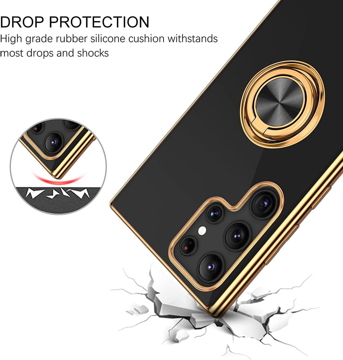 M54 Phone Case 6D Ring Silicone Sleeve