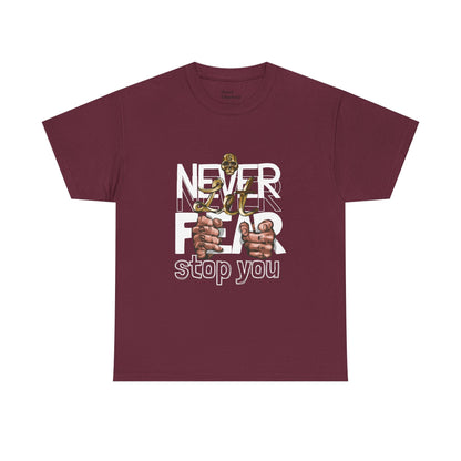 Never Give Up Heavy Cotton Tee