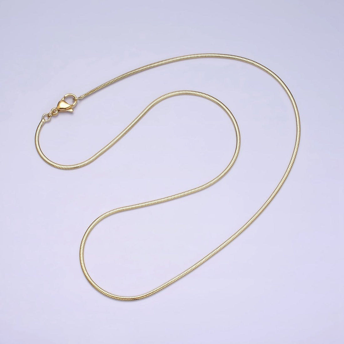 1.7mm Dainty Cocoon 18 Inch Minimalist Layering Chain Necklace | WA-1876 Clearance Pricing
