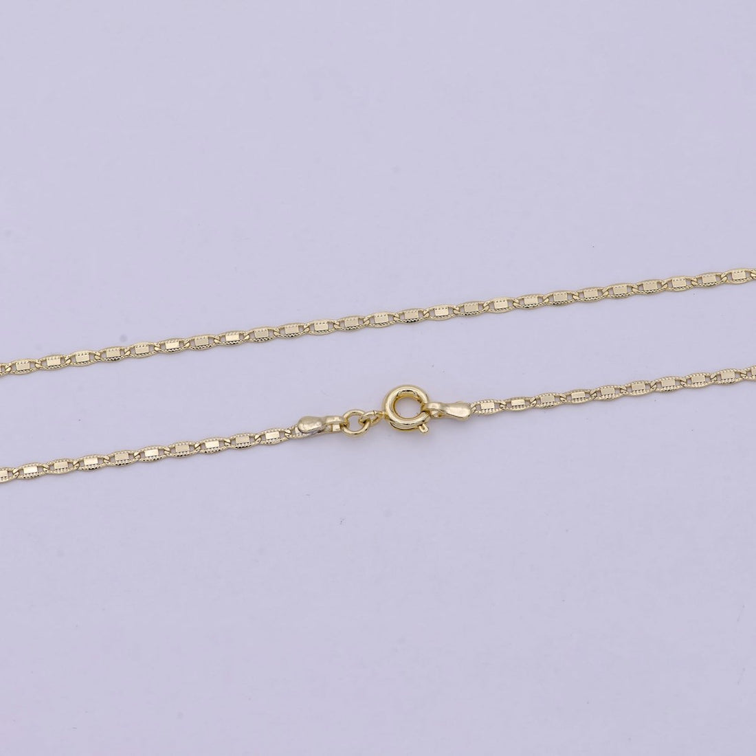 1.7mm Mariner Anchor Link Chain Necklace 14k Gold Filled Necklace 18 inch long | WA-543 Clearance Pricing