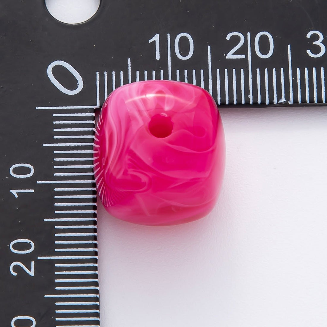 10x 17mm Yellow, Red, Pink Resin Cube Slider Spacer Bead | B109 - B884