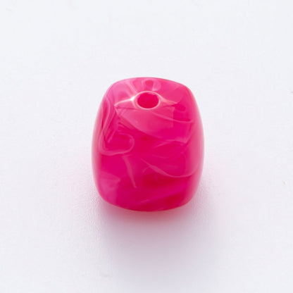 10x 17mm Yellow, Red, Pink Resin Cube Slider Spacer Bead | B109 - B884