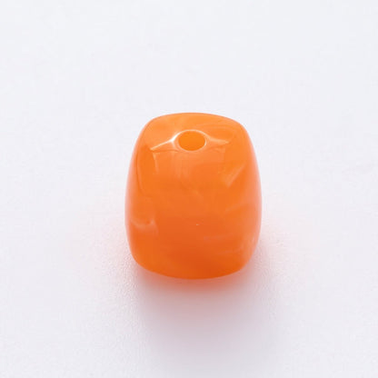 10x 17mm Yellow, Red, Pink Resin Cube Slider Spacer Bead | B109 - B884