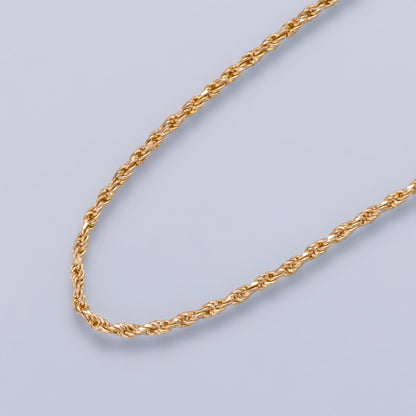 18 Inch Rope Chain Gold Filled Dainty Twisted Chain Necklace | WA-01744 Clearance Pricing