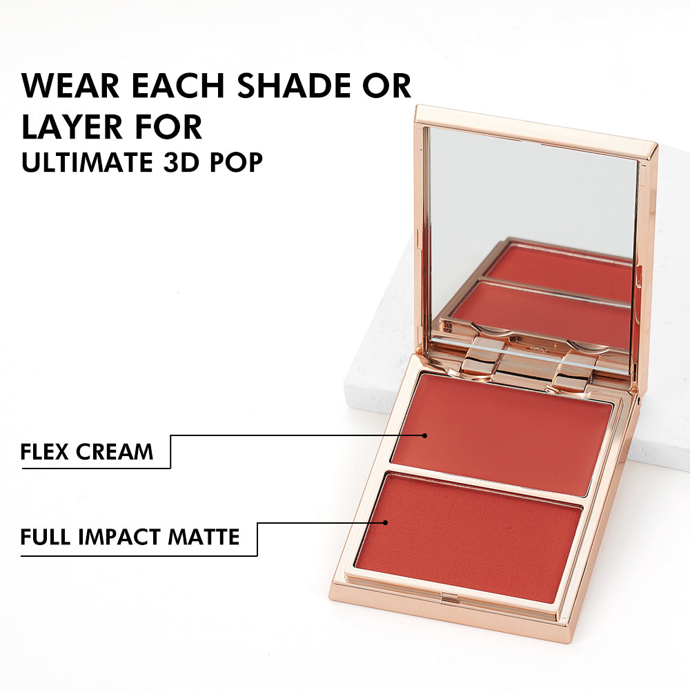 PHOFAY Double-Take Cream &amp; Powder Blush Duo