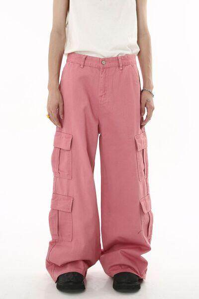 Wide Leg Cargo Jeans for Stylish Comfort and Fit