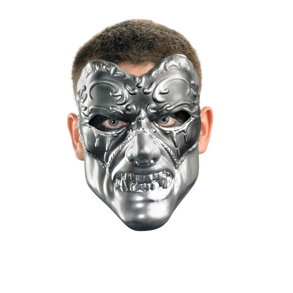 Faux Chrome Evil Masquerade Venetian Mask