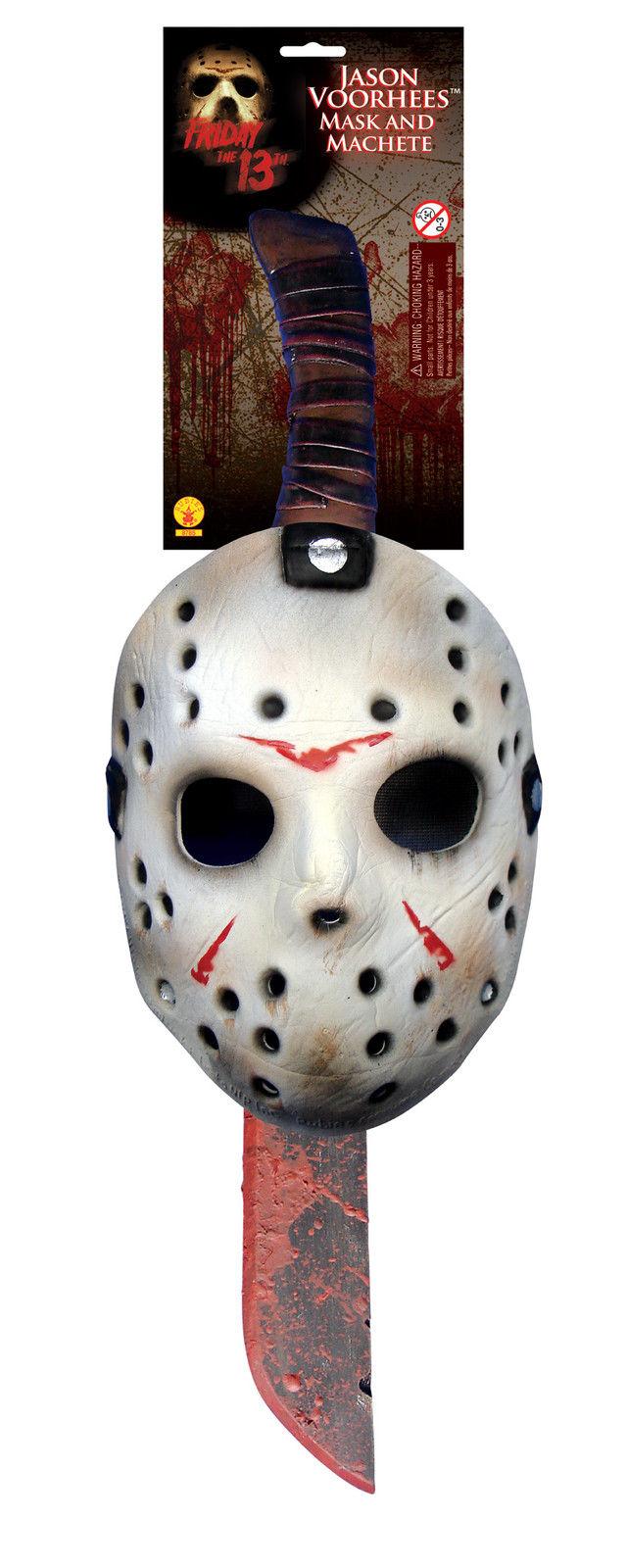 Friday the 13th Jason Mask &amp; Machete Costume Accessory Set