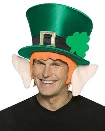 Leprechaun Top Hat with Ears Great for St. Patrick&