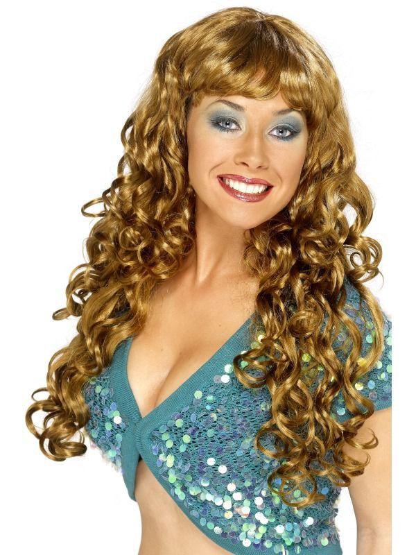 Long Curly Brown Siren Women&