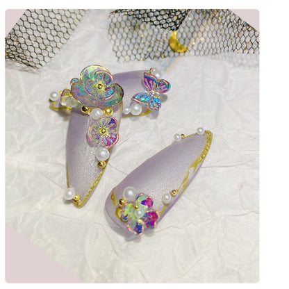 Flower Butterfly Nail