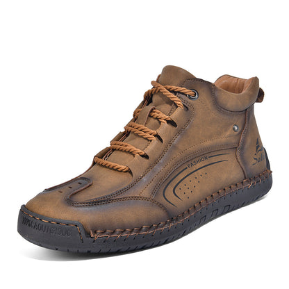 Plus-size Mens Fashion With Hand-stitched Soles