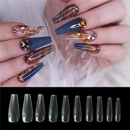 500 Transparent Natural Color Ballet Fake Nails