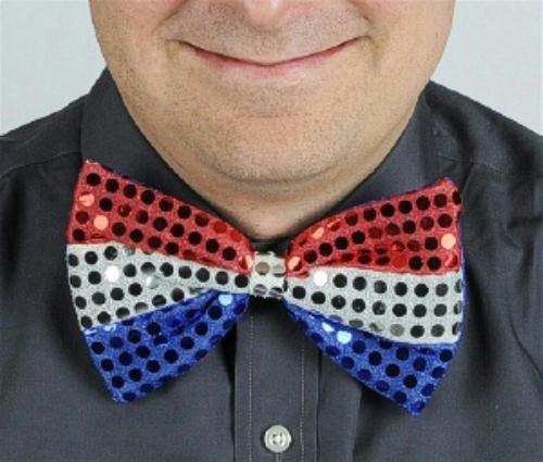 Red Silver and Blue Glitz &