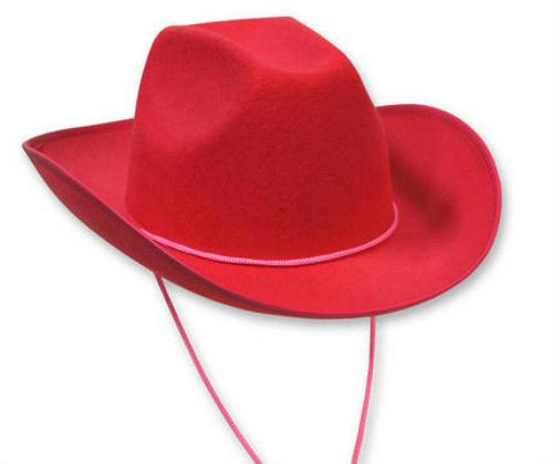 Pink Felt Adult Cowboy Hat