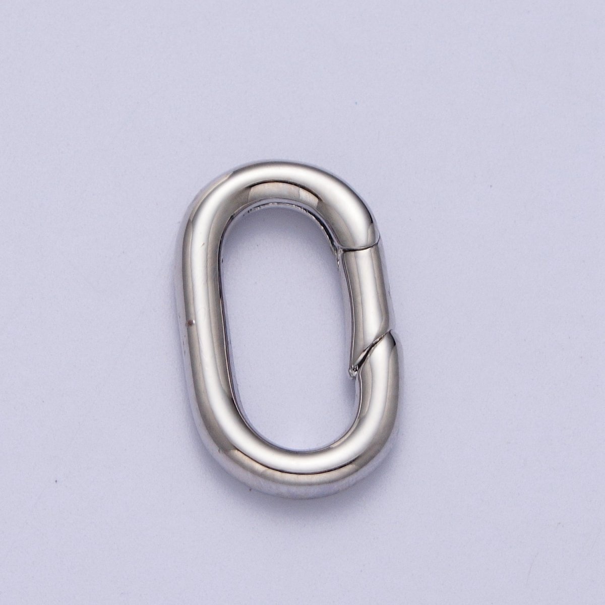 18K, 24K, White Gold Filled Oval Push Spring Ring Gate Jewelry Supply in Gold &amp; Silver | K-295 K-296 K-297
