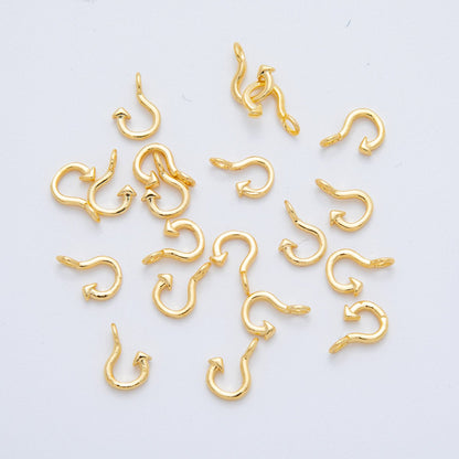 18K Gold Filled 10.5mm Fish Hook Anchor Mini Charm Finding | Z-A1238