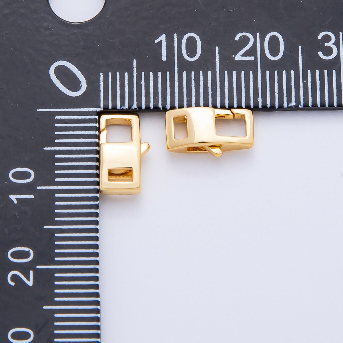 18K Gold Filled 10.5mm Square Rectangle Lobster Clasp Closure Finding | Z1385