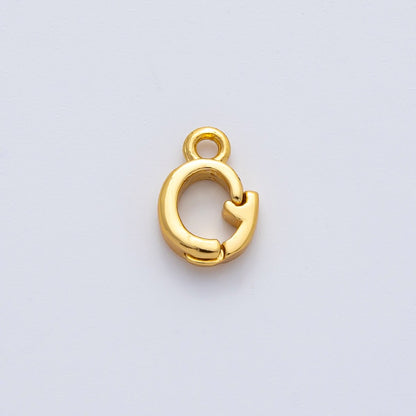 18K Gold Filled 10mm Snap Bail Clasp Open Charm Pendant Findings | Z1463